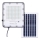 LED Venkovní stmívatelný solární reflektor LED/100W/3,2V 4500K IP65 černá + dálkové ovládání