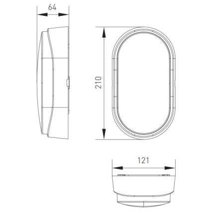 LED Venkovní stropní svítidlo LED/12W/230V 3000/4000/6500K IP65 bílá