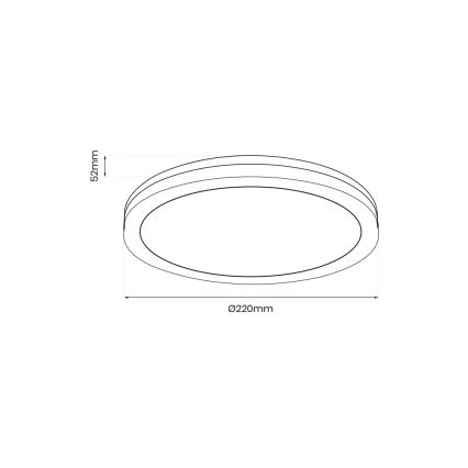 LED Venkovní stropní svítidlo MARLON LED/18W/230V 4000K IP54 černá