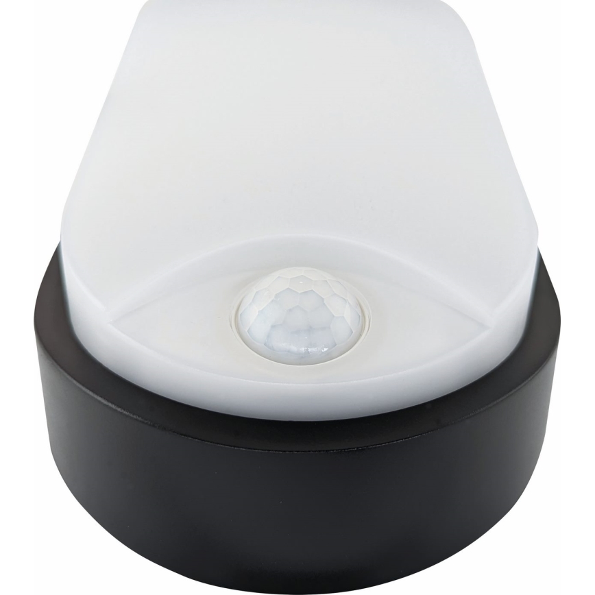 LED Venkovní stropní svítidlo se senzorem LED/14W/230V IP54 černá