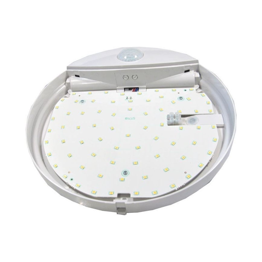 LED Venkovní stropní svítidlo se senzorem LED/15W/230V IP44
