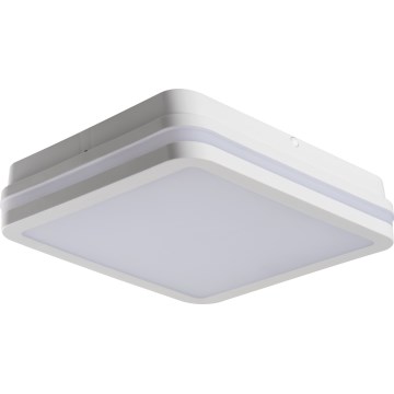 LED Venkovní stropní svítidlo se senzorem pohybu BENO LED/24/30W/230V 3000/3500/4000K IP65 bílá hranatý