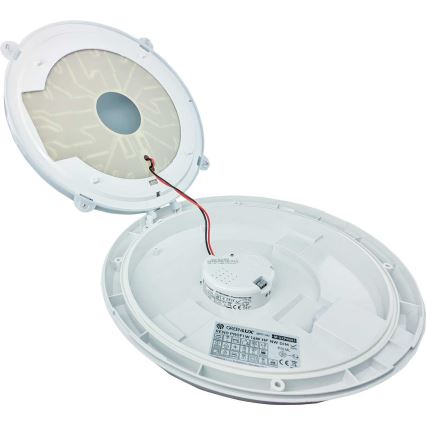 LED Venkovní stropní svítidlo se senzorem RENO LED/16W/230V IP66 bílá