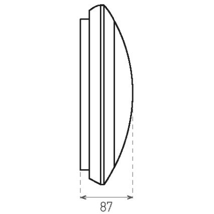 LED Venkovní stropní svítidlo se senzorem RENO LED/16W/230V IP66 bílá