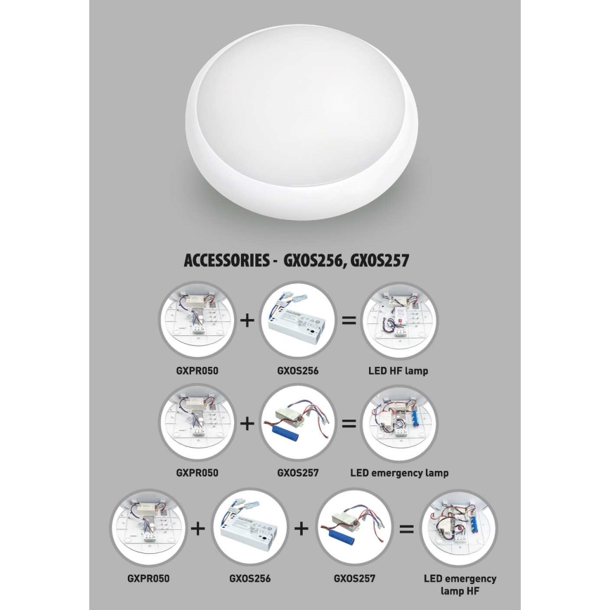LED Stmívatelné venkovní stropní svítidlo STROPY LED/12W/15W/18W/22W/230V 3000/4000/6000K IP65