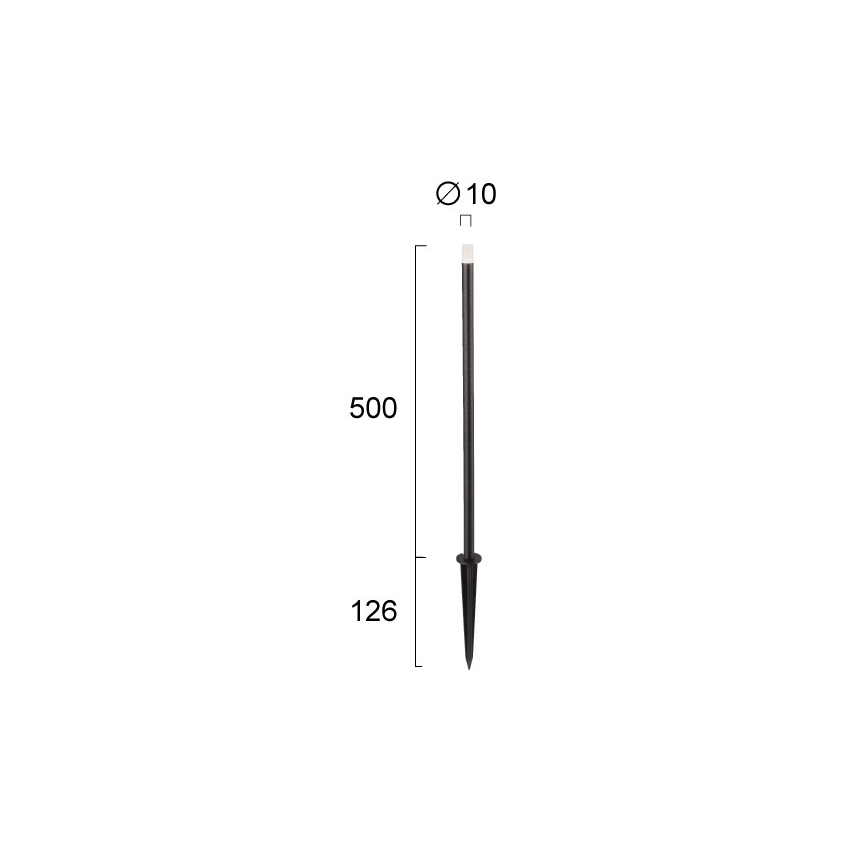 LED Venkovní svítidlo BAR LED/1W/24V IP65 černá