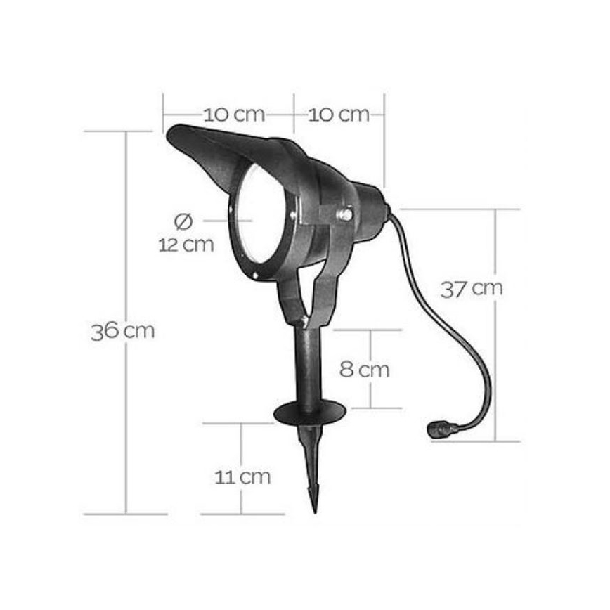 LED Venkovní svítidlo EASY CONNECT 1xGU10/10W/230V IP67 černá