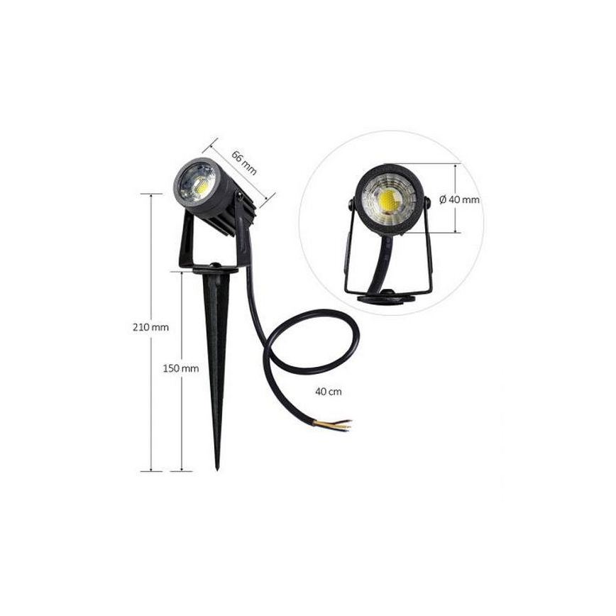 LED Venkovní svítidlo LED/3W/230V 2800K IP67 černá