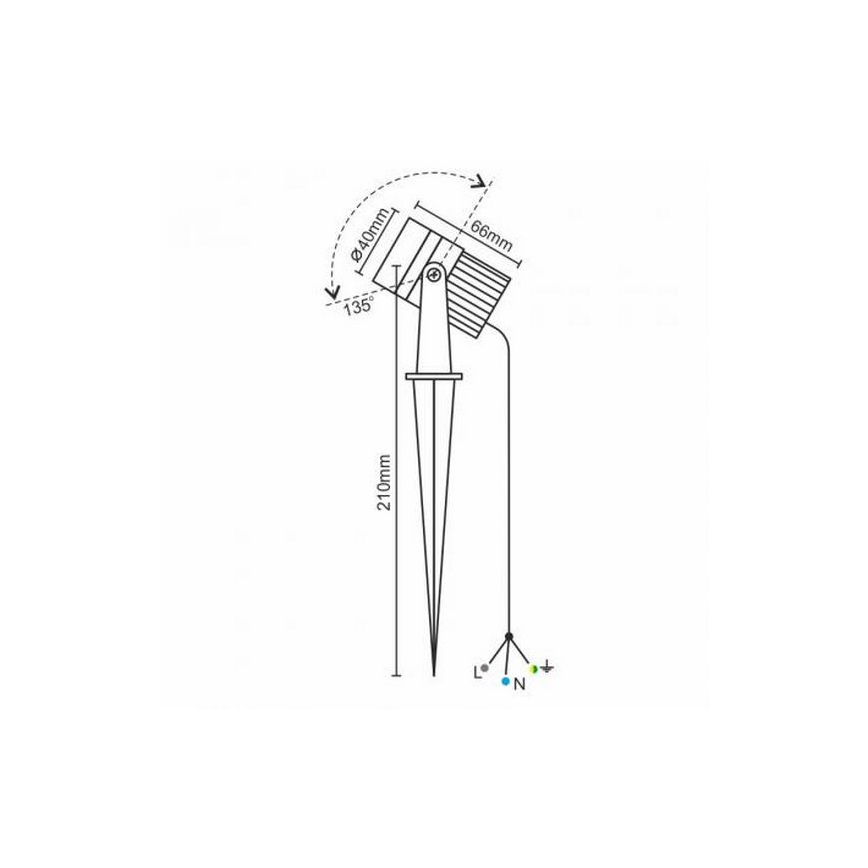LED Venkovní svítidlo LED/3W/230V 2800K IP67 černá