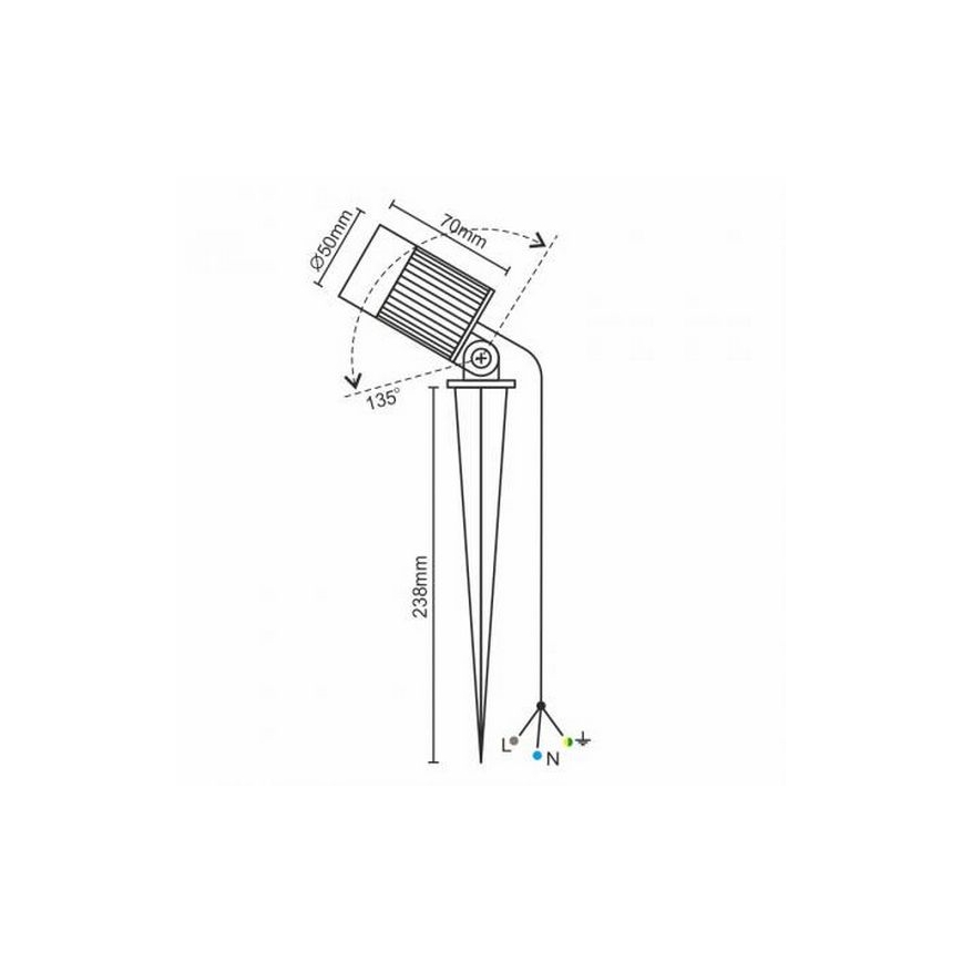 LED Venkovní svítidlo LED/7W/85-264V IP67