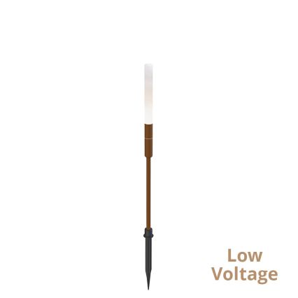 LED Venkovní svítidlo STICK LED/1,5W/24V IP65 hnědá