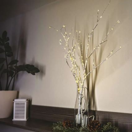 LED Venkovní vánoční dekorace 100xLED/3xAA teplá bílá IP44