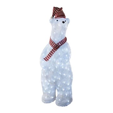 LED Venkovní vánoční dekorace 160xLED/2,8W/230V medvěd IP44