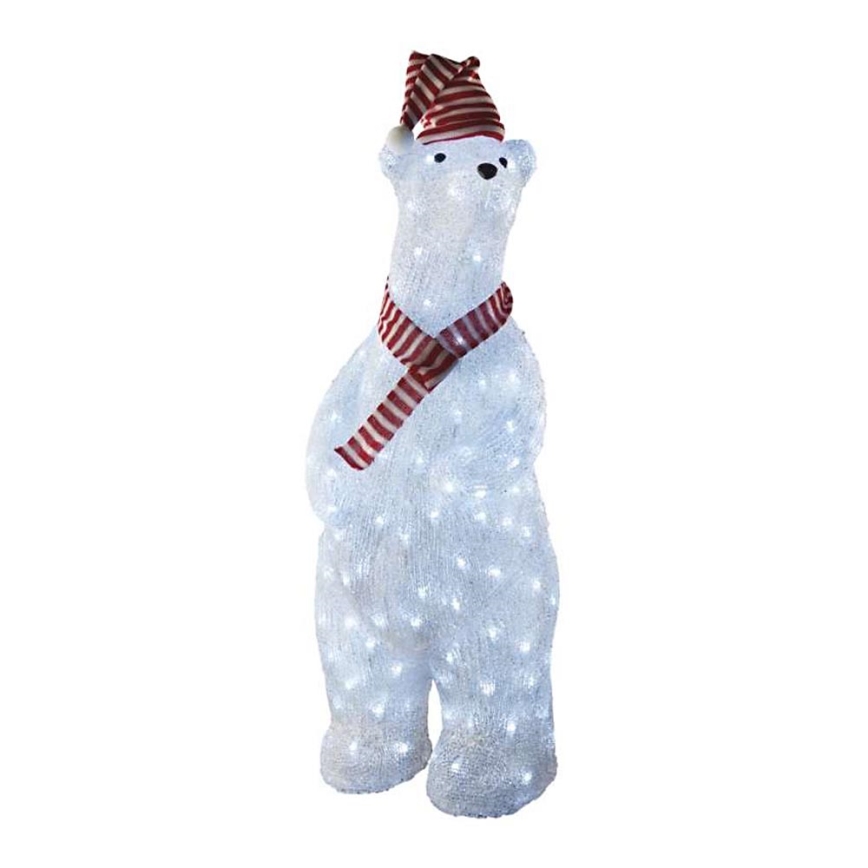 LED Venkovní vánoční dekorace 160xLED/2,8W/230V medvěd IP44