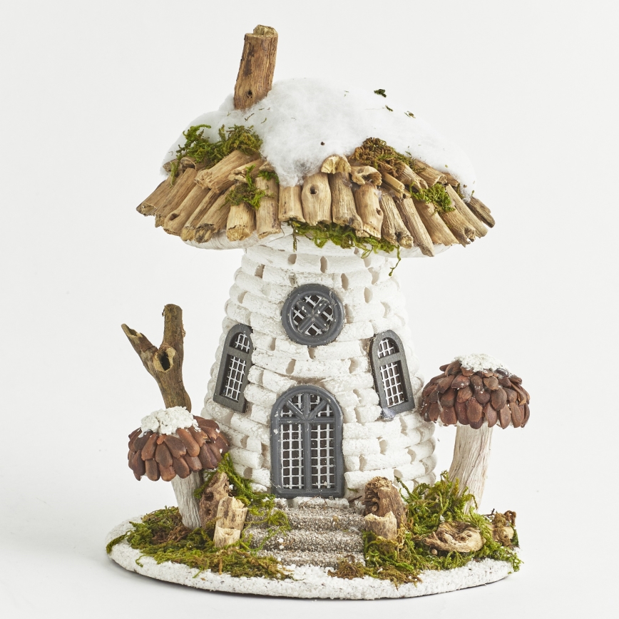 LED Venkovní vánoční dekorace 4xLED/2xAA IP44 domek