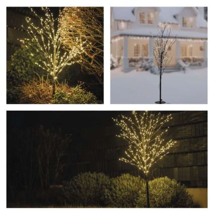 LED Venkovní vánoční dekorace 600xLED/3,8W/230V 120 cm teplá bílá IP44