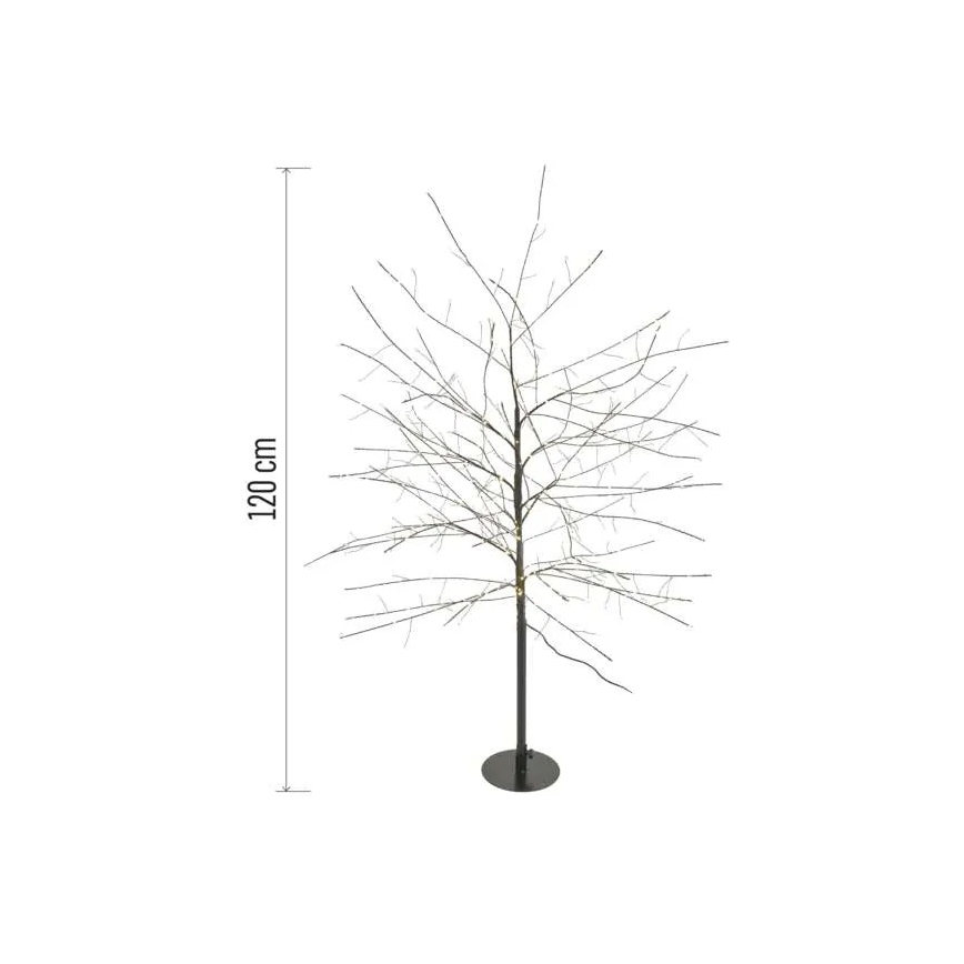 LED Venkovní vánoční dekorace 600xLED/3,8W/230V 120 cm teplá bílá IP44