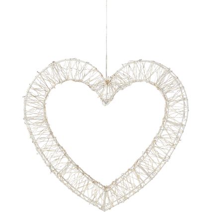 LED Venkovní vánoční dekorace 720xLED/6W/230V 46 cm IP44 teplá bílá srdce/bílá