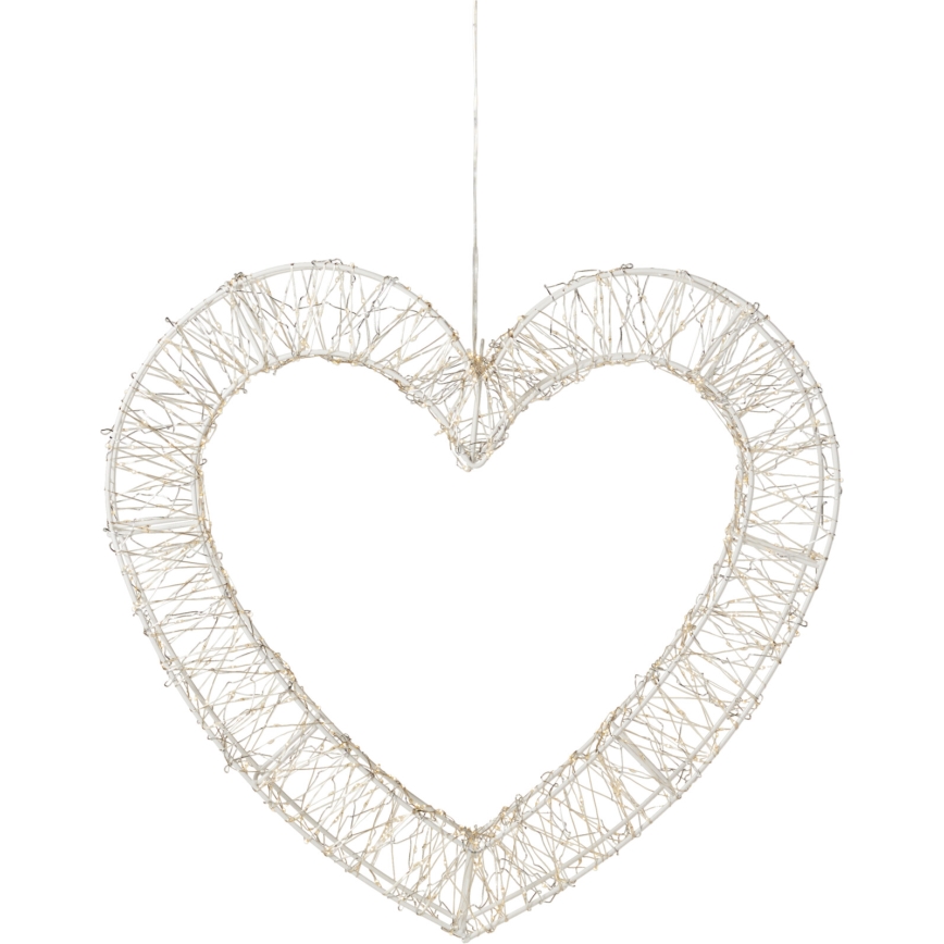 LED Venkovní vánoční dekorace 720xLED/6W/230V 46 cm IP44 teplá bílá srdce/bílá
