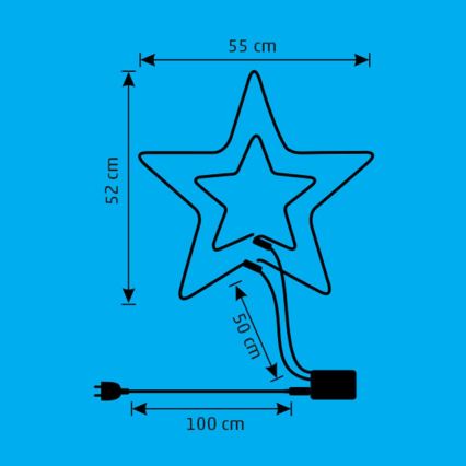 LED Venkovní vánoční dekorace LED/26W/230V IP44