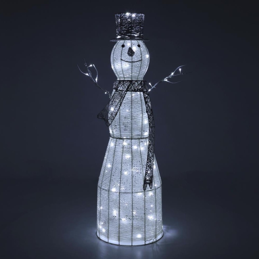 LED Venkovní vánoční dekorace LED/3,6W/230V/studená bílá 124 cm IP44 sněhulák