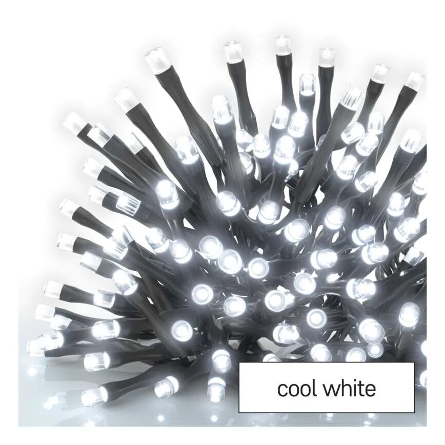 LED Venkovní vánoční řetěz 100xLED/1x2m IP44 studená bílá