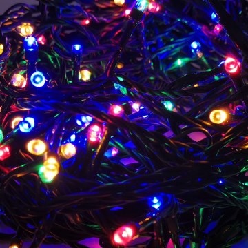 LED Venkovní vánoční řetěz 100xLED/8 funkcí 13m IP44 multicolor