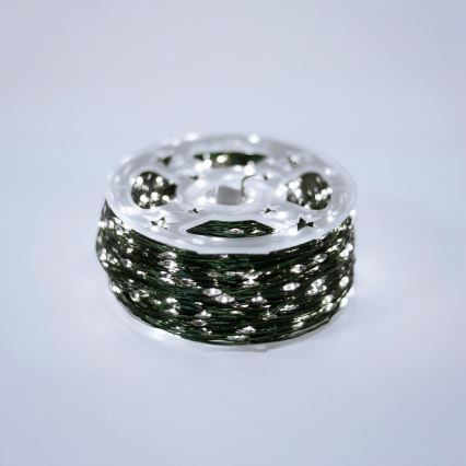 LED Venkovní vánoční řetěz 1500xLED/230V 8 funkcí 153 m IP44 studená bílá + dálkové ovládání