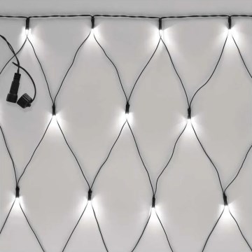 LED Venkovní vánoční řetěz 160xLED/2x1,5m IP44 studená bílá