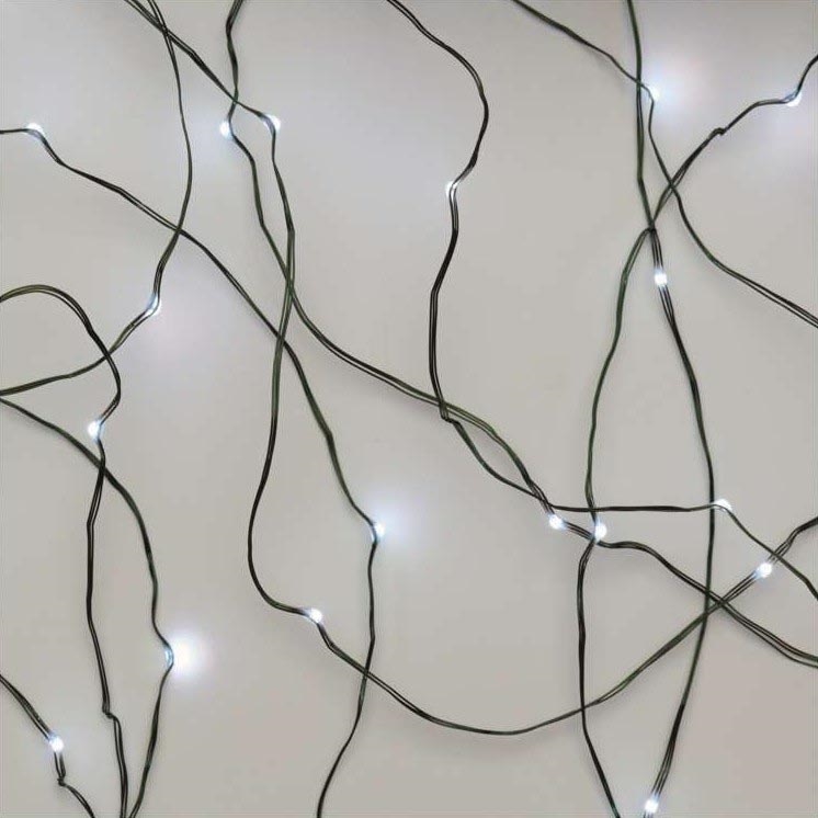 LED Venkovní vánoční řetěz 40xLED 9m IP44 studená bílá