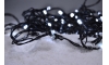 LED Venkovní vánoční řetěz 50xLED/8 funkcí/3xAA 8m IP44 studená bílá