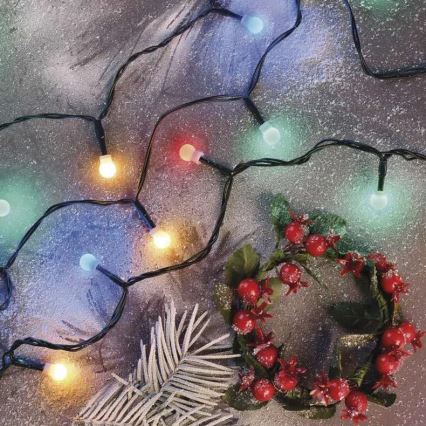 LED Venkovní vánoční řetěz 80xLED/8 funkcí 13m multicolor IP44