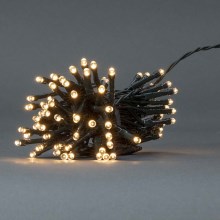 LED Venkovní vánoční řetěz 96xLED/7 funkcí/3xAA 7,7m IP44 teplá bílá