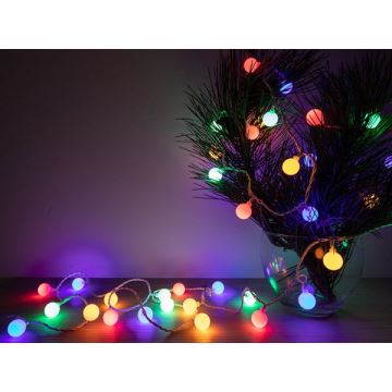 LED Venkovní vánoční řetěz CHERRY 40xLED 9m IP44 multicolor