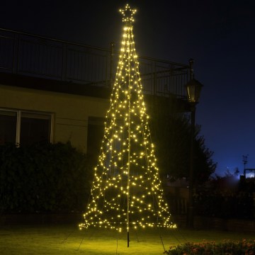 LED Venkovní vánoční stromek 480xLED/230V 8 funkcí 3,2 m IP44 teplá bílá