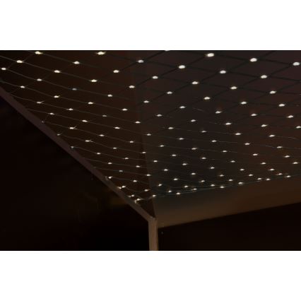 LED Venkovní vánoční závěs NET 240xLED/7,2W/230V 1,5x2 m IP44 teplá bílá