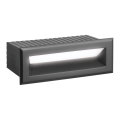 LED Venkovní vestavné svítidlo FLIK LED/3W/230V IP65 antracit