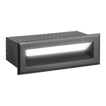 LED Venkovní vestavné svítidlo FLIK LED/3W/230V IP65 antracit