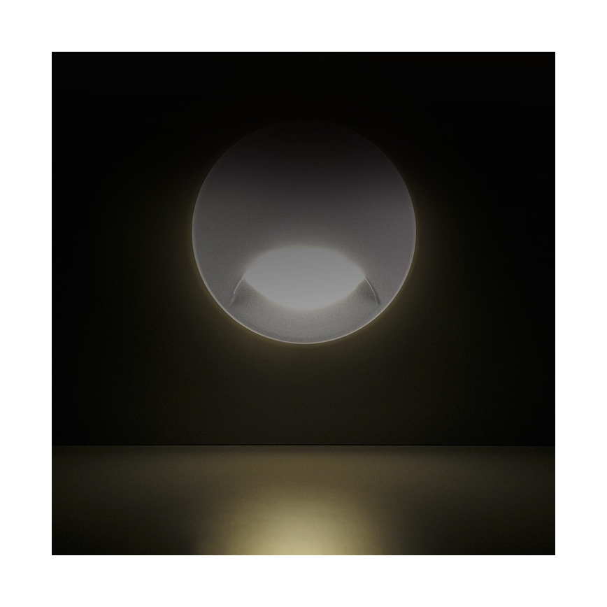 LED Venkovní zápustné schodišťové svítidlo Q1 LED/3W/230V IP44