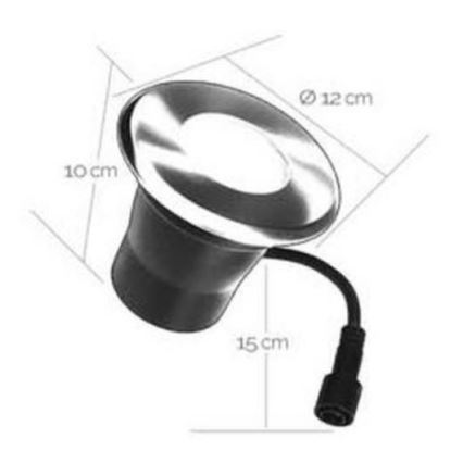LED Venkovní zápustné svítidlo EASY CONNECT 1xGU10/4W/230V 3000K IP65 kulatý