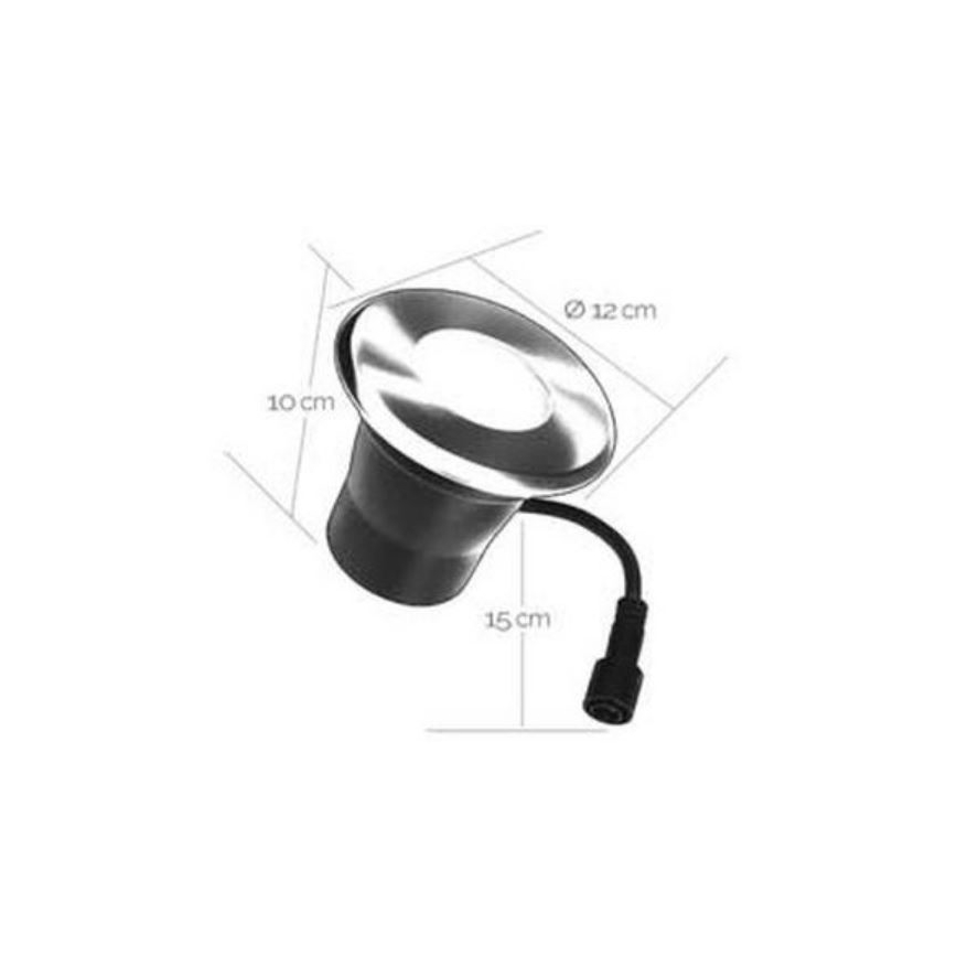 LED Venkovní zápustné svítidlo EASY CONNECT 1xGU10/4W/230V 3000K IP65 kulatý