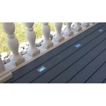 LED Venkovní zápustné svítidlo EASY CONNECT LED/2W/230V modrá IP67 obdélníkový