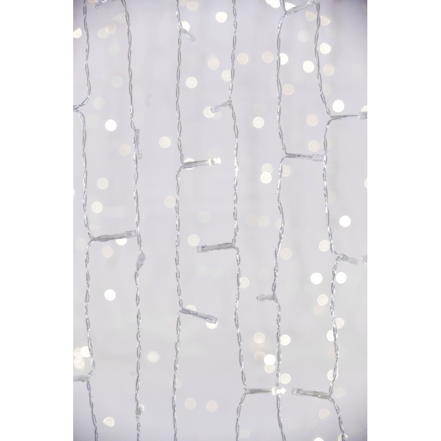 LED Venkovní  závěs CURTAIN 480xLED/8,4W/230V 3x3 m IP44 studená bílá