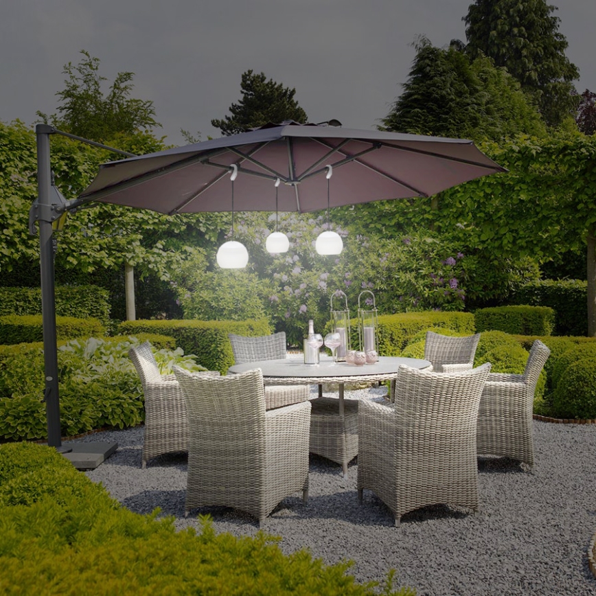 LED Venkovní závěsná lampa LED/4W/3xAAA IP40