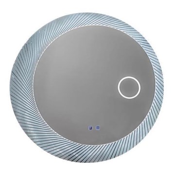 LED Vyhřívané koupelnové podsvícené zrcadlo LED/24W/230V 6500K IP44