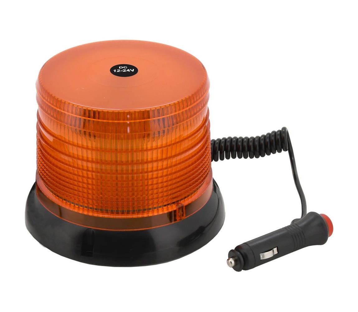  LED Výstražný maják na magnet LED/20W/12-24V oranžový 