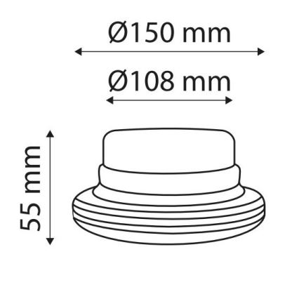 LED Výstražný maják na magnet LIGHT LED SMD 2835/12-24V