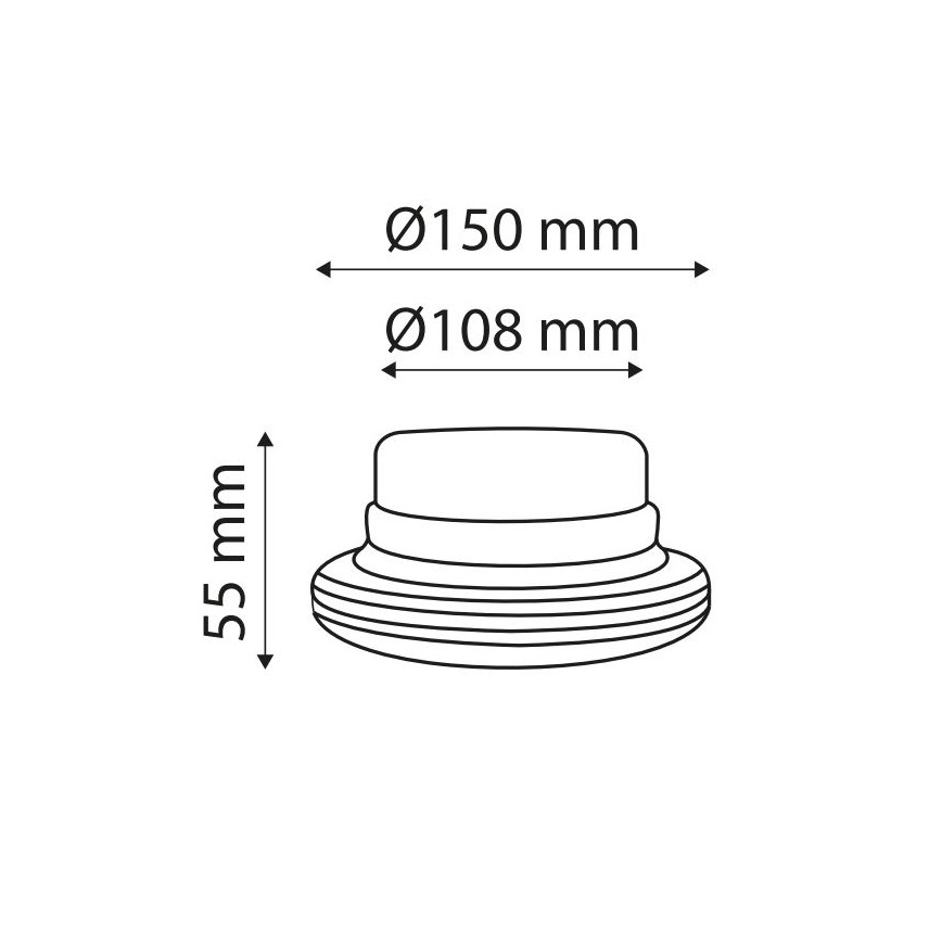LED Výstražný maják na magnet LIGHT LED SMD 2835/12-24V