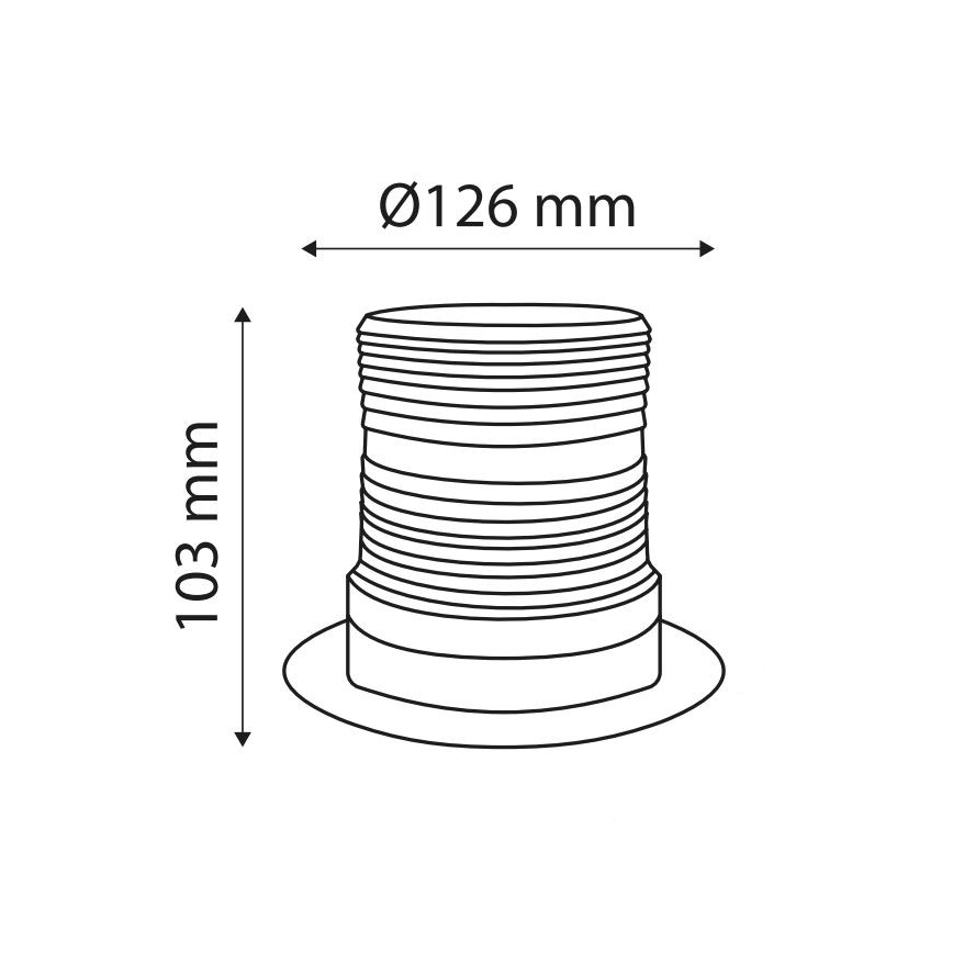 LED Výstražný maják na magnet LIGHT LED SMD 5730/12-24V