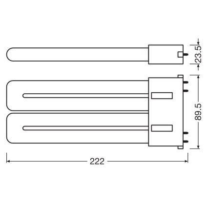 LED Zářivková trubice 2G10/20W/230V 3000K - Osram